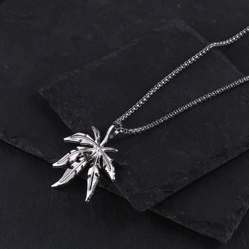 MJ156 - Maple Leaf Pendant Necklace